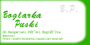 boglarka puski business card